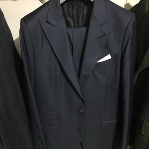 shark skin blue suit